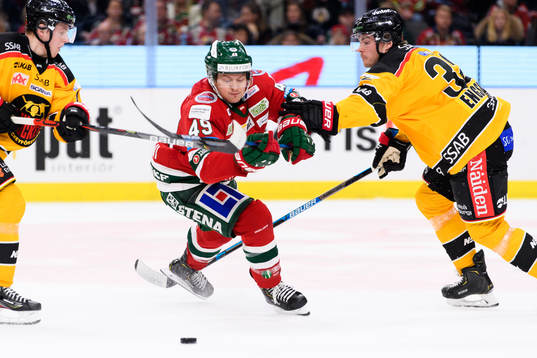 Luleås Jesper Sellgren, Frölundas Rhett Rakhshani och