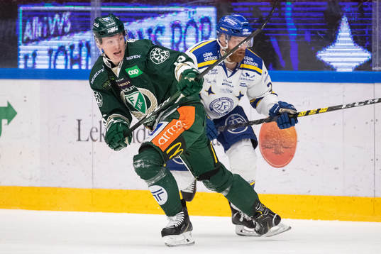 Färjestads Gustav Rydahl och Leksands Mattias Ritola