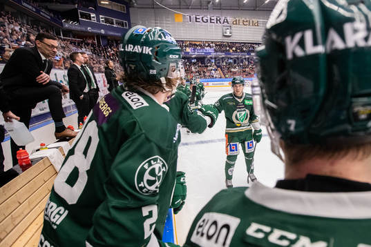 Färjestads Michael Lindqvist jubel