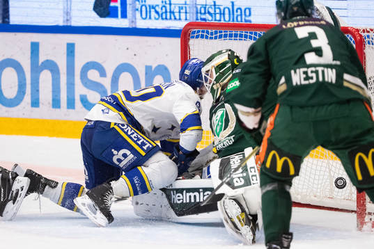 1-2 mål bakom Färjestads Färjestads målvakt Markus