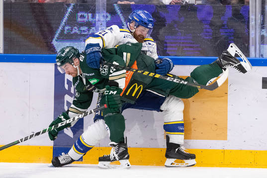 Leksands Mattias Ritola och Färjestads Jonathon Blum