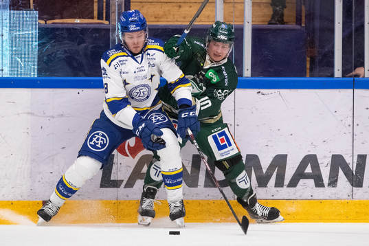 Leksands Filip Johansson och Färjestads Marcus Nilsson