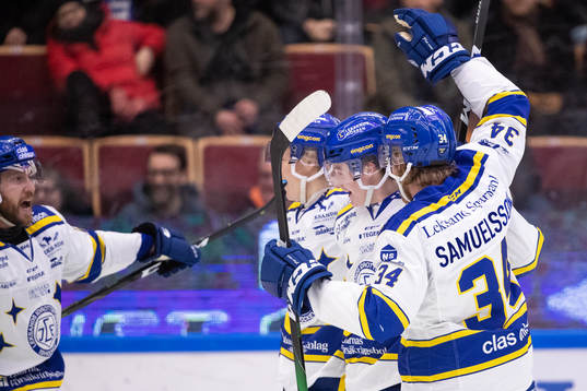 Leksands Lucas Nordsäter jublar