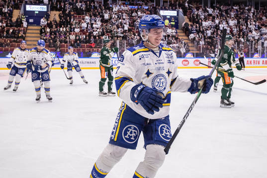 Leksands Lucas Nordsäter jublar