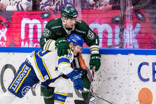 Leksands Martin Karlsson och Färjestads Johan Ivarsson