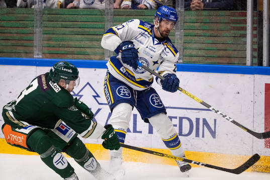 Leksands Marek Hrivik och Färjestads Jens Westin