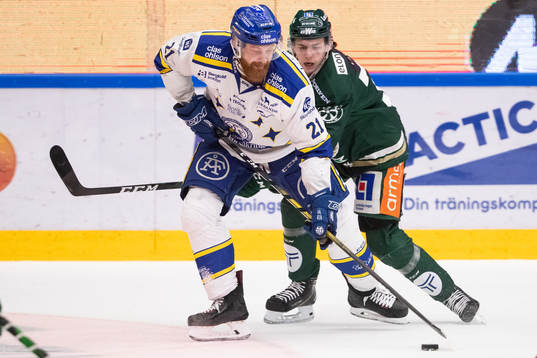 Leksands Mattias Ritola och Färjestads Albert Johansson