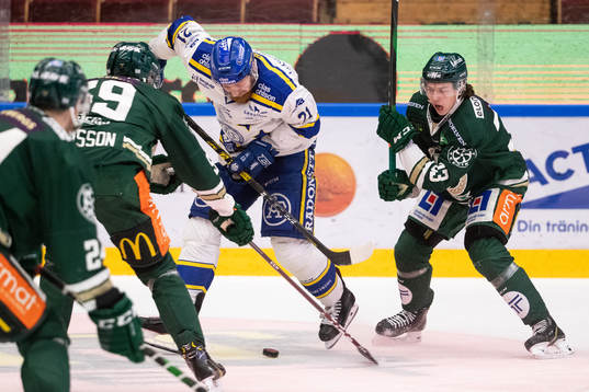 Leksands Mattias Ritola och Färjestads Albert Johansson