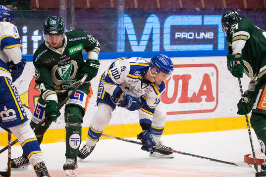 Leksands Martin Karlsson och Färjestads Michael Lindqvist