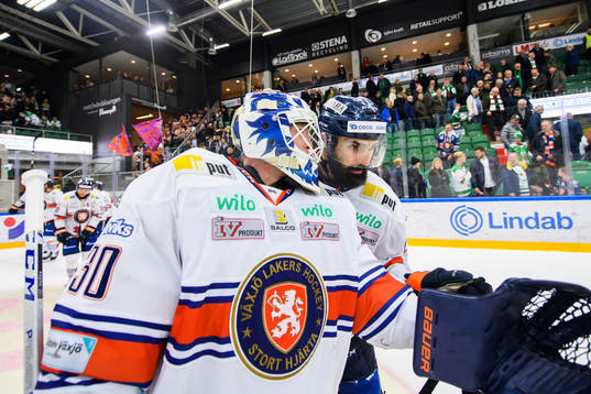 Växjös målvakt Viktor Fasth och Daniel Rahimi