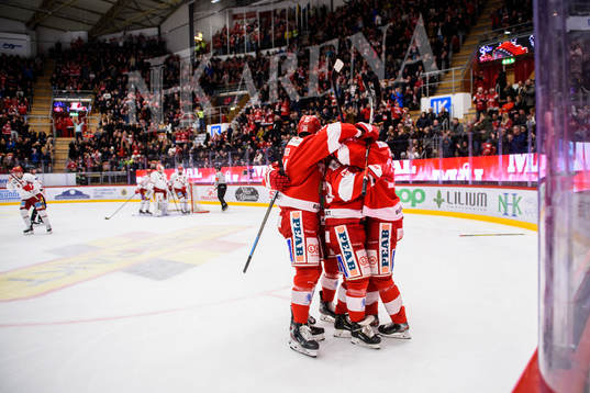 Timrås spelare jublar