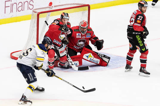 s Anthony Camara oroar framför Malmö Redhawks Tobias