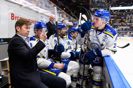 Leksands assisterande tränare Gunnar Persson och Mattias