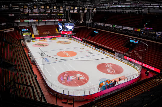 Interiör vy av Monitor ERP Arena