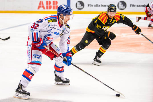 Oskarshamns Markus Modigs och Brynäs Niclas Lundgren
