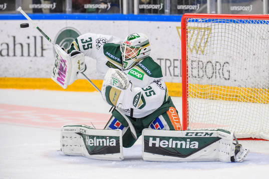 Färjestads målvakt Markus Svensson
