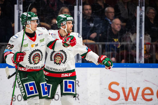 Frölundas Johan Sundström jublar