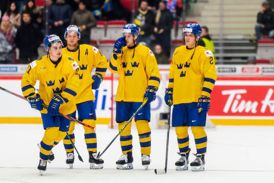 Nils Höglander of Sweden is awarded ”players of the