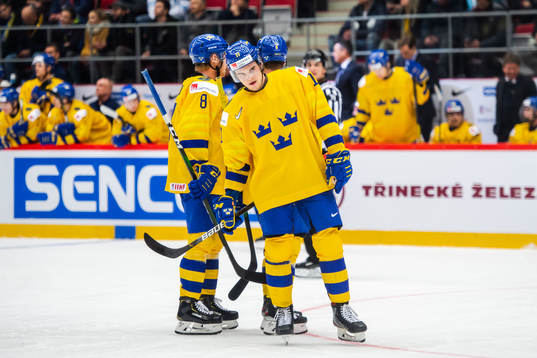 Samuel Fagemo of Sweden looks dejected