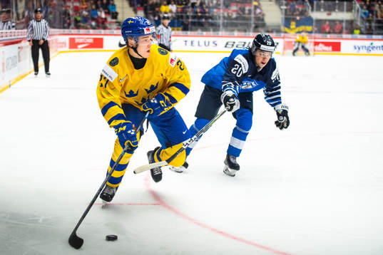 Nils Lundkvist of Sweden and Matias Macceli of Finland