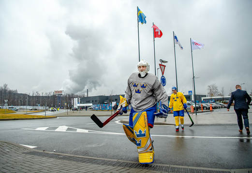 Goalkeeper Erik Portillo of Sweden
