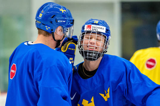 David Gustafsson and Lucas Raymond of Sweden
