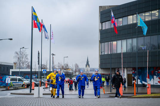 Oskar Bäck, Adam Ginning, Rasmus Sandin and Alexander