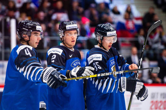 Ville Heinola, Santeri Tatakka and Aku Räty of Finland