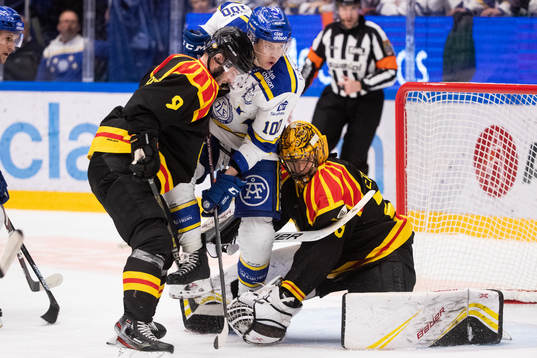 Brynäs Niclas Andersén och Leksands Martin Karlsson och