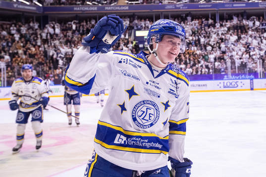 Leksands Lucas Nordsäter jublar