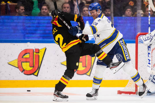 Brynäs Adam Brodecki och Leksands Mattias Göransson