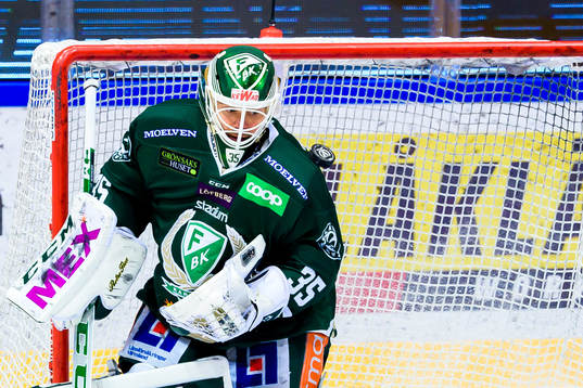 Färjestads målvakt Markus Svensson