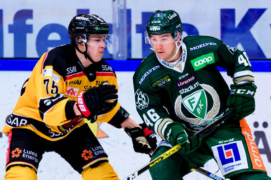 Luleås Arttu Ilomäki och Färjestads Michael Latta