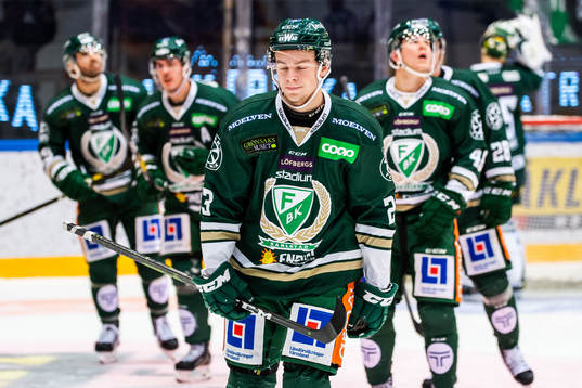 Färjestads Victor Sandberg deppar