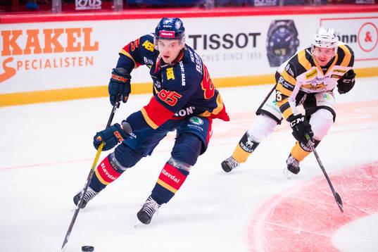 Djurgårdens Michael Haga och Skellefteås Niclas Burström