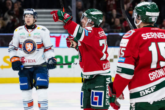 Frölundas Patrik Carlsson jublar