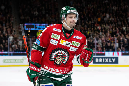 Frölundas Patrik Carlsson jublar