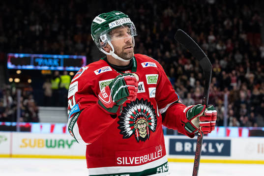 Frölundas Joel Lundqvist jublar