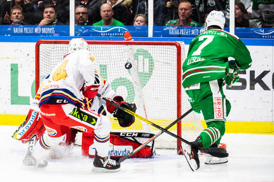 Rögles Erlend Lesund missar ett läge