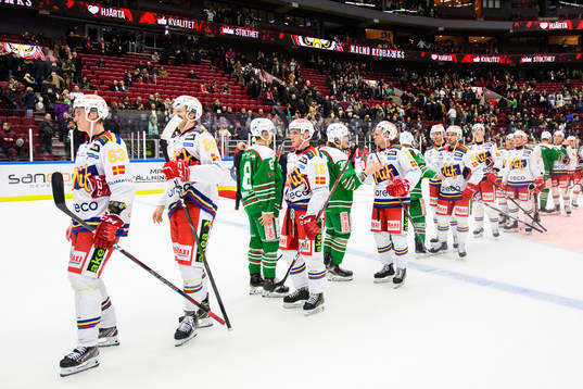Malmö Redhawks spelare deppar