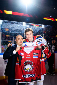 Hassan Khodr och Malmö Redhawks Fredrik Händemark