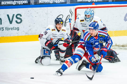 Oskarshamns Pontus Netterberg mot Linköpings Patrik Lundh