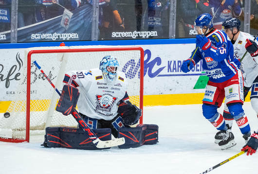 Oskarshamns Johannes Salmonsson och Linköpings målvakt