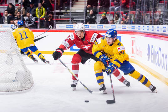 Janis Moser of Switzerland and Nils Höglander of Sweden