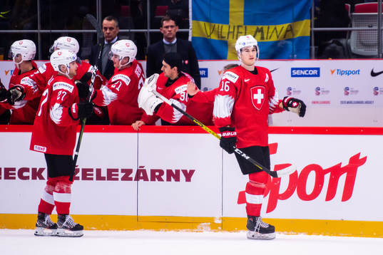 Nico Gross of Switzerland celebrates