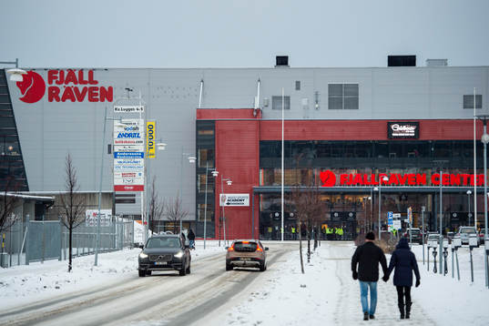Exteriör av Fjällräven Center