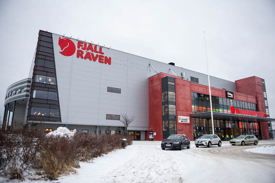 Exteriör av Fjällräven Center