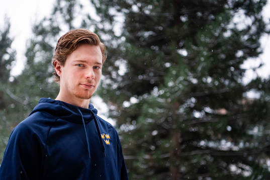 Goalkeeper Hugo Alnefelt of Sweden poses for a portrait at