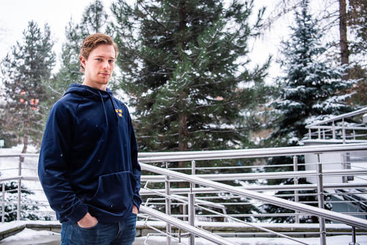 Goalkeeper Hugo Alnefelt of Sweden poses for a portrait at