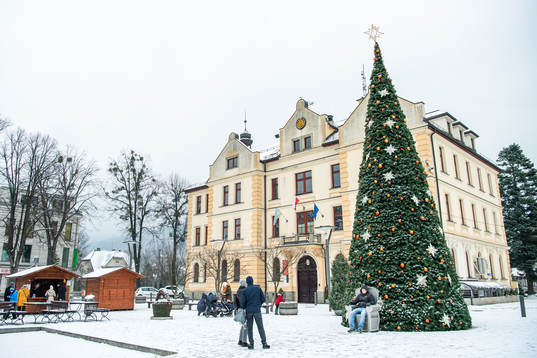 General view from downtown Ustroń